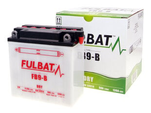 Аккумулятор Fulbat YB9-B, 9 Ач 12В цена и информация | Мото аккумуляторы | 220.lv