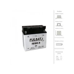 Akumulators FULBAT YB16CL-B, 19 Ah 240 A EN 12V cena un informācija | Moto akumulatori | 220.lv