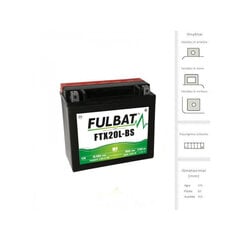 Аккумулятор FULBAT YTX20L-BS, 18 Ач 270 А EN 12В цена и информация | Мото аккумуляторы | 220.lv