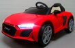 Bērnu akumulatoru auto AUDI R8 Sport RED, 2 vadības metodes цена и информация | Bērnu elektroauto | 220.lv