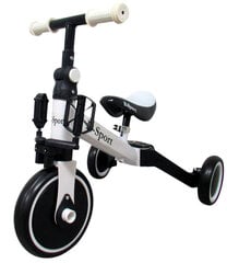 Bērnu līdzsvara velosipēds P8 WHITE R-Sport ar daudzfunkcionāliem pedāļiem цена и информация | Балансировочные велосипеды | 220.lv