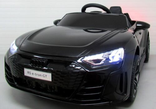 AUDI E-Tron GT EVA Bērnu akumulatoru auto, melns cena un informācija | Bērnu elektroauto | 220.lv