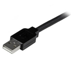 USB Kabelis Startech USB2AAEXT25M Melns cena un informācija | Kabeļi un vadi | 220.lv