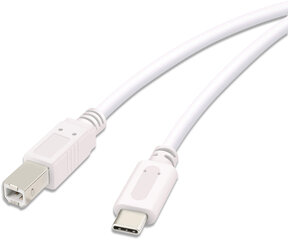 Vivanco kabelis USB-C - USB-B 3m, balts (45356) цена и информация | Кабели и провода | 220.lv