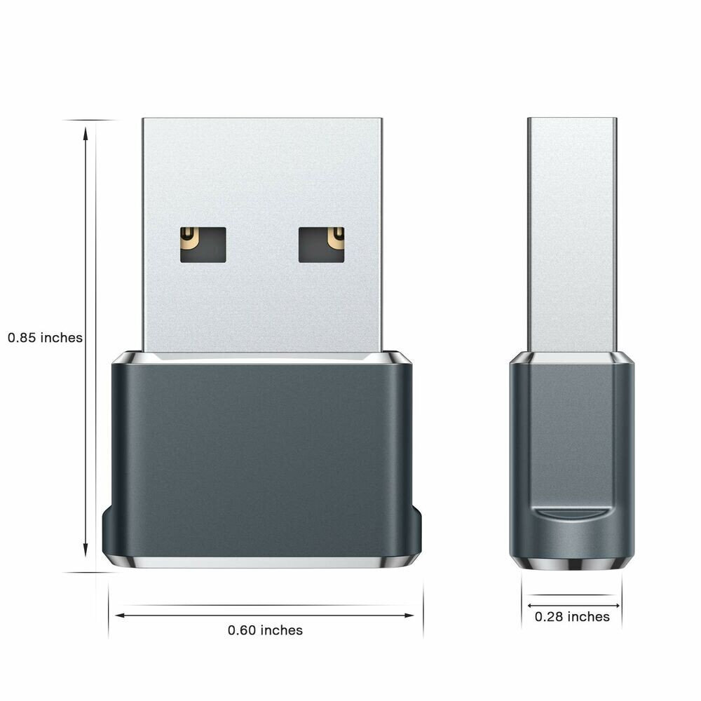 USB A uz USB C Kabelis FJYQOP-dfsfgh78 Pelēks (Atjaunots A+) цена и информация | Kabeļi un vadi | 220.lv