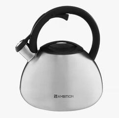 Чайник Ambition со свистком Acero, 2,6 л цена и информация | Чайники, кофейники | 220.lv
