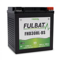 Akumulators Fulbat GHD30HL-BS, 30 Ah 12V cena un informācija | Moto akumulatori | 220.lv