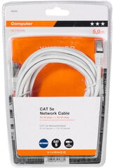 Кабель Vivanco Ethernet-кабель CAT 5e, 5 м (45333) цена и информация | Кабели и провода | 220.lv