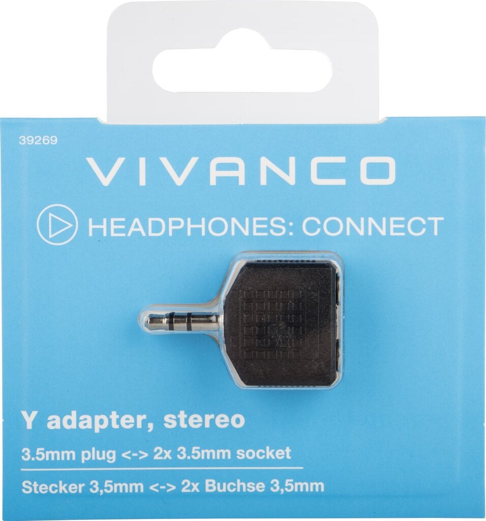Vivanco adapteris 3,5mm - 2x3,5mm (39269) cena un informācija | Adapteri un USB centrmezgli | 220.lv