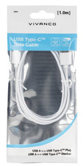 Vivanco кабель Polybag USB-C Data 1 м (39452) цена и информация | Кабели для телефонов | 220.lv
