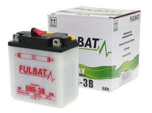 Аккумулятор Fulbat 6N6-3B, 6,3 Ач 50 А EN 6В цена и информация | Мото аккумуляторы | 220.lv