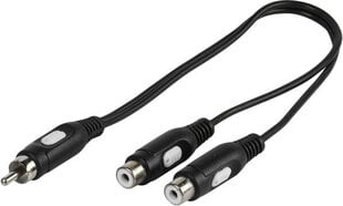 Vivanco kabelis 1xRCA - 2xRCA 0,2m (46027) cena un informācija | Adapteri un USB centrmezgli | 220.lv
