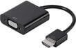 Vivanco adapteris HDMI - VGA 0,1m (45493) цена и информация | Adapteri un USB centrmezgli | 220.lv
