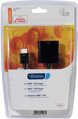 Vivanco adapteris HDMI - VGA 0,1m (45493) cena un informācija | Adapteri un USB centrmezgli | 220.lv