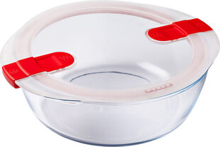 Герметичная коробочка для завтрака Pyrex Cook & Heat Красный 2,3 L 26 x 23 x 8 cm Cтекло (6 штук) цена и информация | Посуда для хранения еды | 220.lv