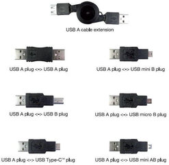 Vivanco adapteru komplekts USB 6 gb. (45259) cena un informācija | Vivanco Datortehnika | 220.lv