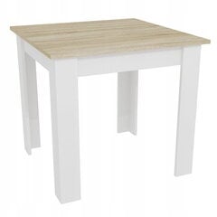 Стол NP Sonoma, белый цвет цена и информация | Кухонные и обеденные столы | 220.lv