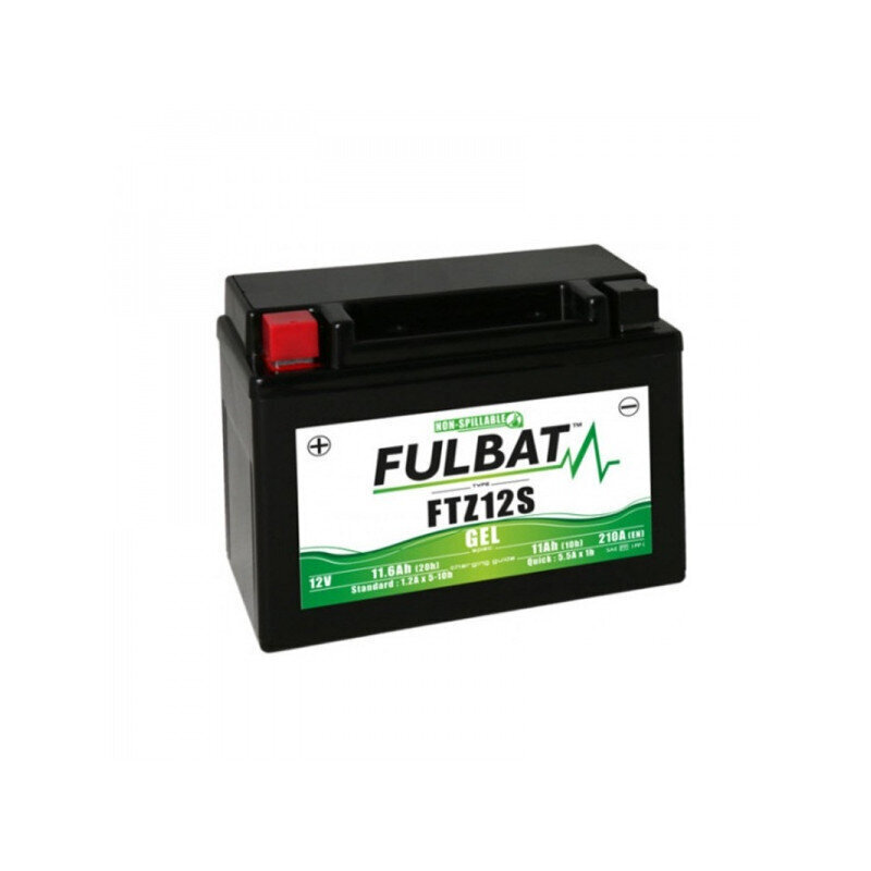 Akumulators FULBAT GTZ12S (FTZ12S Gel), 11 Ah 210 A EN cena un informācija | Moto akumulatori | 220.lv
