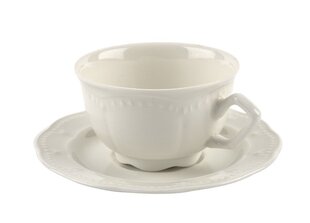 Porcelāna krūze 180 ml + apakštasīte Gloria FBC cena un informācija | Glāzes, krūzes, karafes | 220.lv