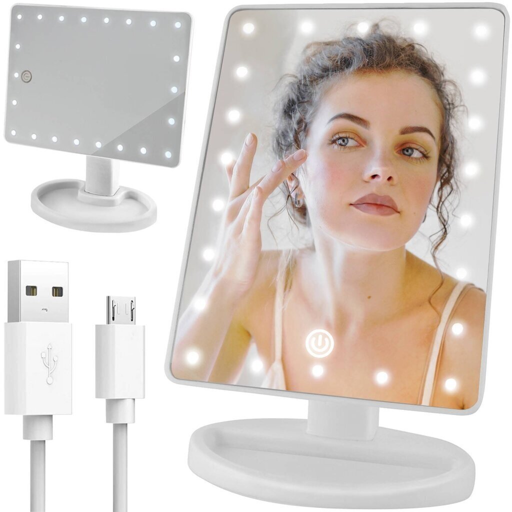 Grima spogulis ar LED gaismu Soulima 268 cena un informācija | Kosmētikas somas, spoguļi | 220.lv