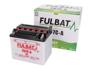 Аккумулятор Fulbat YB7C-A (FB7C-A), 8 Ач 85 А EN 12В цена и информация | Мото аккумуляторы | 220.lv