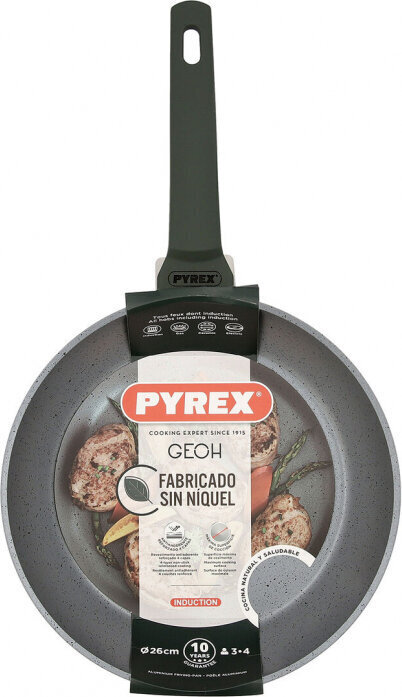 Pyrex Teflona panna Geoh Stiprināts alumīnijs 26 cm цена и информация | Pannas | 220.lv