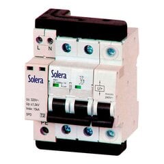 Автоматический выключатель для жилых помещений Solera combi2p40t15 цена и информация | Электрические выключатели, розетки | 220.lv