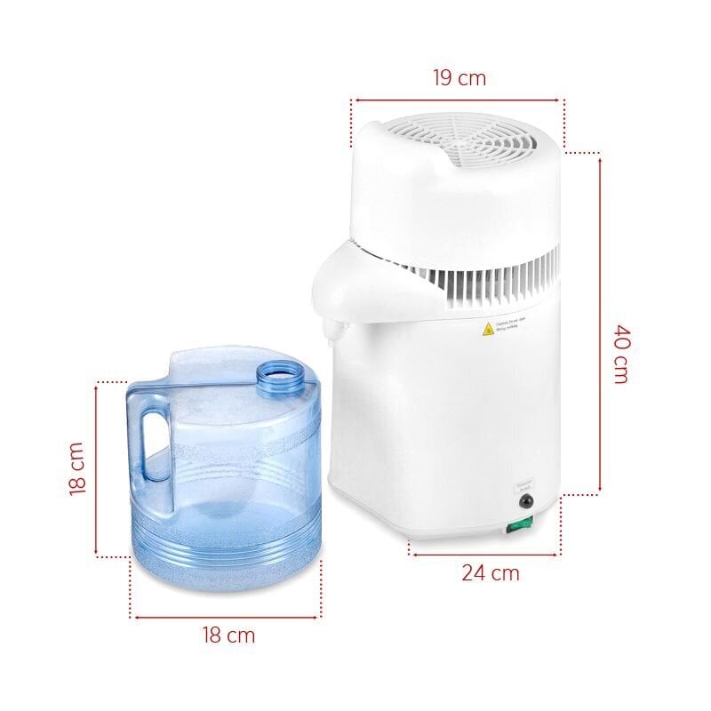 Ūdens destilācijas aparāti 4l cena un informācija | Ūdens attīrīšanas sistēmas un filtri | 220.lv