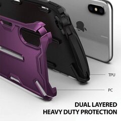 Ringke Dual X iPhone Xs Max purpurowy |metalic purple DXAP0009 цена и информация | Чехлы для телефонов | 220.lv