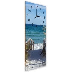 Настенные часы, Путь к пляжу, 25x65см цена и информация | Часы | 220.lv