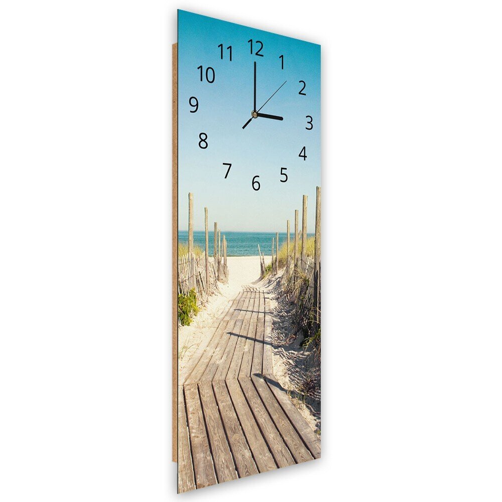 Sienas pulkstenis, Ceļš uz pludmali, 40x118cm цена и информация | Pulksteņi | 220.lv