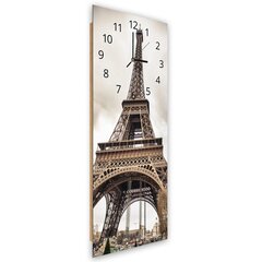 Настенные часы, Эйфелева башня, 40x118см цена и информация | Часы | 220.lv