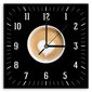 Sienas pulkstenis, Kafija ar sirdi, 80x80cm cena un informācija | Pulksteņi | 220.lv