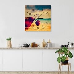 Sienas pulkstenis, Ķiršu dzēriens, 60x60cm cena un informācija | Pulksteņi | 220.lv