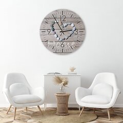 Sienas pulkstenis, Mājas, 60x60cm cena un informācija | Pulksteņi | 220.lv