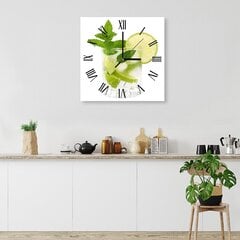 Настенные часы, Время мохито, 40x40см цена и информация | Часы | 220.lv