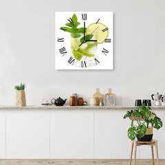 Sienas pulkstenis, Mohito laiks, 60x60cm cena un informācija | Pulksteņi | 220.lv