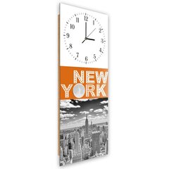 Sienas pulkstenis, Pilsēta Ņujorka, 30x90cm cena un informācija | Pulksteņi | 220.lv