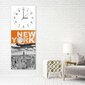 Sienas pulkstenis, Pilsēta Ņujorka, 40x118cm цена и информация | Pulksteņi | 220.lv