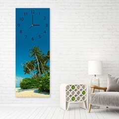 Настенные часы, Тропический пляж, 30x90см цена и информация | Часы | 220.lv