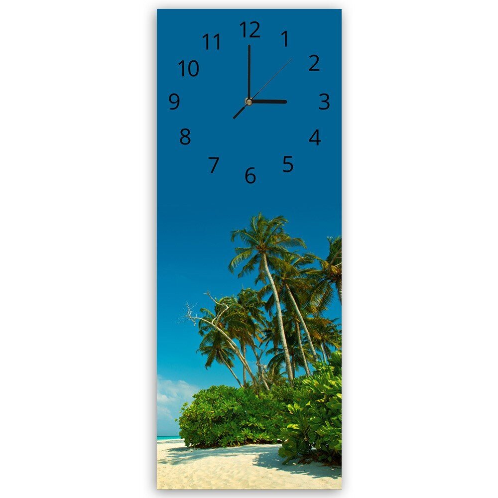 Sienas pulkstenis, Tropu pludmale, 30x90cm цена и информация | Pulksteņi | 220.lv