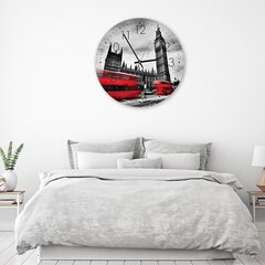 Sienas pulkstenis,Londonas centrā, 80x80cm цена и информация | Часы | 220.lv