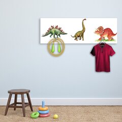 Sienas pakaramais, Dinozauri, 118x40cm цена и информация | Вешалки для одежды | 220.lv