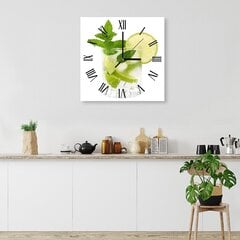 Sienas pulkstenis, Mohito laiks, 80x80cm цена и информация | Часы | 220.lv