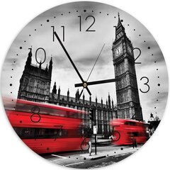 Sienas pulkstenis,Londonas centrā, 40x40cm cena un informācija | Pulksteņi | 220.lv