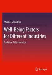 Well-Being Factors for Different Industries: Tools for Determination 1st ed. 2022 cena un informācija | Sociālo zinātņu grāmatas | 220.lv