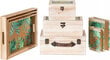 Bigbuy Home Uzkodu paplāte 45 x 31 x 5 cm Loksnes Dabisks Koks Rotangpalma 3 Daudzums cena un informācija | Trauki, šķīvji, pusdienu servīzes | 220.lv