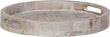 Bigbuy Home Uzkodu paplāte 48 x 48 x 5 cm Balts Mango koks 3 Daudzums цена и информация | Trauki, šķīvji, pusdienu servīzes | 220.lv