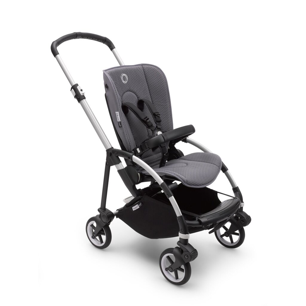 Bugaboo Bee 6 rāmis ar sēdekļa daļu, Alu/Grey-Grey Melange cena un informācija | Bērnu rati | 220.lv