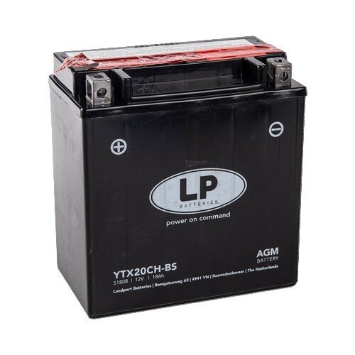 Akumulators Landport YTX20-BS, 18 Ah 12V cena un informācija | Moto akumulatori | 220.lv